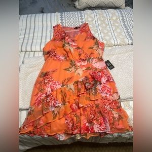 Express floral sleeveless dress